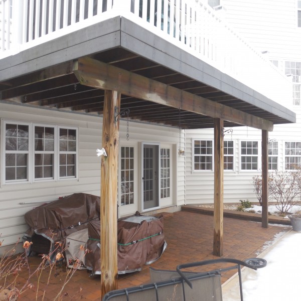 Patio Before Drysnap Installation | Sovereign Construction Services