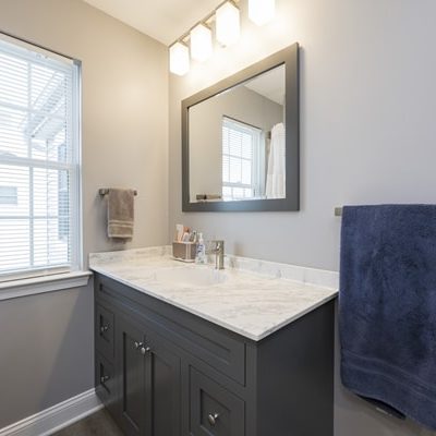 New vanity hall bathroom