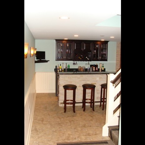 Finished Basement using Recycled Items | Sovereign Construction Services