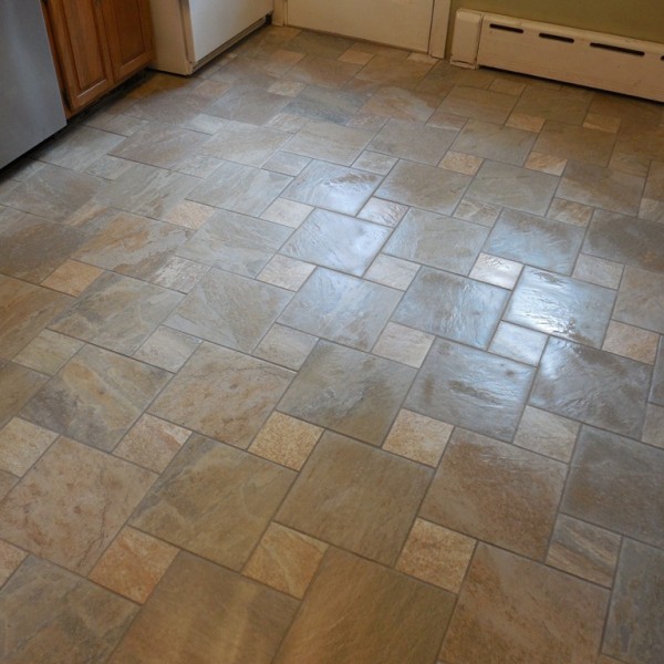 Multi Piece Tile Pattern Kitchen Flooring | Sovereign Construction Services