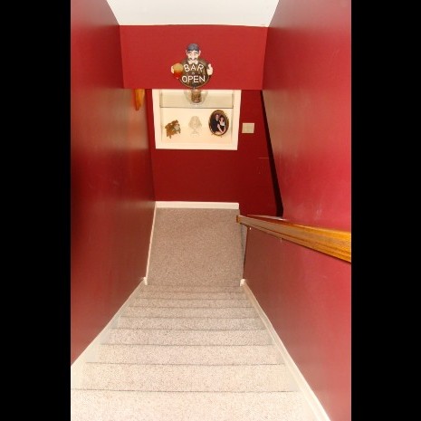 Stairway Leading to Finished Basement | Sovereign Construction Services