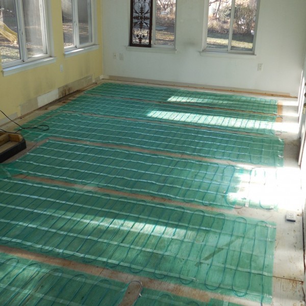 Warmly Yours Electric Radiant Heat Installation | Sovereign Construction Services