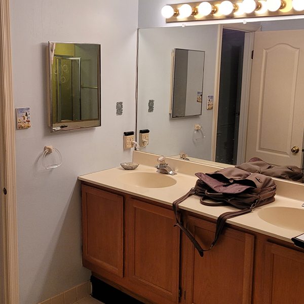 master bathroom remodel before